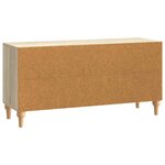 vidaXL Meuble TV Chêne Sonoma 102 x 34 5 x 50 cm Bois d'ingénierie