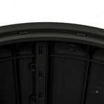 vidaXL Boîte de rangement de jardin 3 en 1 noir polypropylène