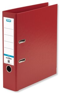 Classeur à levier SMART Dos de 80 mm en PP A4 Rouge ELBA