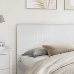 vidaXL Tête de lit Blanc Brillant 200 cm Bois d'ingénierie