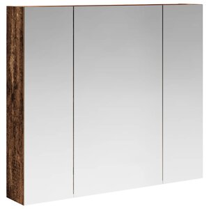 vidaXL Armoire Miroir de Salle de Bain Bois ancien 80 x 14.5 x 70 cm