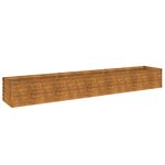 vidaXL Jardinière surélevée 291 x 50 x 36 cm Acier Corten