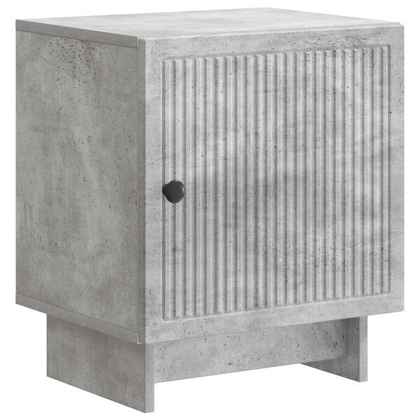 vidaXL Cabinet de chevet Gris béton 43 x 34 5 x 50 cm