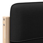 vidaXL Tête de lit capitonnée Marron et Noir 100 cm Pin massif