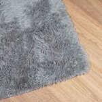 vidaXL Tapis shaggy à poils longs NAVARRA gris clair 120x170 cm