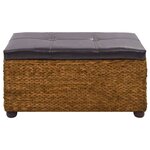 Ensemble de banc banquette 2 pièces jacinthe d'eau 85 x 40 x 45 cm marron 02_0010731