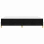 vidaXL Lit à ressorts Noir 140 x 190 cm tissu