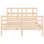 vidaXL Cadre de lit sans matelas 120x200 cm bois massif