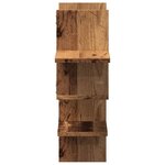 vidaXL Étagère murale vieux bois 124 5x18x60 5 cm bois d'ingénierie
