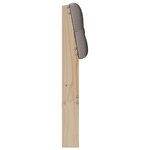 vidaXL Tête de lit capitonnée Taupe 140 cm Pin massif