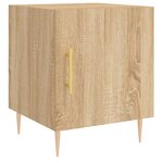 vidaXL Tables de chevet 2 Pièces chêne sonoma 40x40x50 cm bois ingénierie