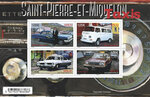 Bloc 4 timbres Saint-Pierre-et-Miquelon - Les taxis
