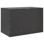 vidaXL Meubles TV 2 Pièces noir 67x39x44 cm acier