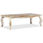 vidaXL Table basse Bois massif 110x60x35 cm