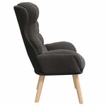 vidaXL Fauteuil relaxant Gris foncé 69 x 74 x 93 cm tissu