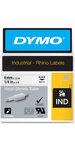 DYMO Rhino - Etiquettes Industrielles Gaine Thermorétractable 6mm x 1.5m - Noir sur Blanc