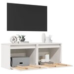 vidaXL Armoires murales 2 Pièces Blanc 45x30x35 cm Bois de pin massif