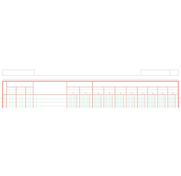 Manifold 10 colonnes 29,7x37cm 50 feuillets dupli autocopiants EXACOMPTA