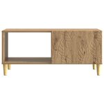 vidaXL Table basse Chêne artisanal 90 x 50 x 40 cm Bois d'ingénierie