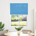 vidaXL Store plissé bleu 85x100 cm largeur du tissu 84 4 cm polyester