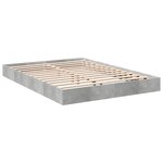 vidaXL Cadre de lit gris béton 120x190 cm bois d'ingénierie