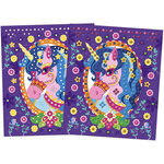 Jeu créatif - Tableaux mosaïques - Poney et licorne - 3 modèles + mosaïques en mousse - Janod