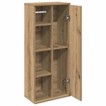 vidaXL Meuble de salle de bain avec porte-rouleau chêne artisanal