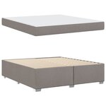 vidaXL Cadre de lit Taupe 180 x 200 cm tissu