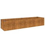 vidaXL Jardinière surélevée 194 x 50 x 36 cm Acier Corten