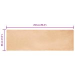 vidaXL Tapis en Fourrure Synthétique de Lapin Taupe 80 x 250 cm