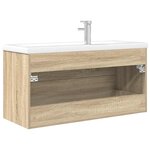 vidaXL Ensemble de meubles de salle de bain 2 Pièces chêne sonoma