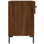 vidaXL Banc à chaussures chêne marron 102x35x55 cm bois d'ingénierie