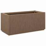 vidaXL Boîte de fleurs de jardin Marron 80 x 36 x 35 cm PP