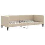 vidaXL Lit de repos crème 80x200 cm tissu