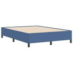 vidaXL Cadre de lit Bleu 160 x 200 cm Tissu en velours côtelé