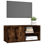 vidaXL Meubles TV 2 Pièces Chêne fumé 80x31 5x36 cm Bois d'ingénierie