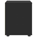 vidaXL Table de chevet VISNES noir 45x40x50 cm bois d'ingénierie