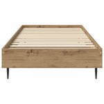 vidaXL Cadre de lit Chêne artisanal 80 x 200 cm Bois d'ingénierie