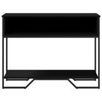 vidaXL Table console noir 100x35x74 5 cm bois d'ingénierie