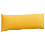 vidaXL Coussins de canapé 2 Pièces Jaune clair 120 x 40 cm