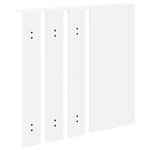 vidaXL Porte-manteau mural Blanc 84 x 10 x 80 cm Bois d'ingénierie