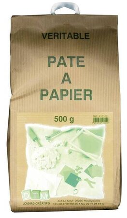 Pâte à papier broyée 500 g - Graine créative