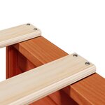 vidaXL Cadre de lit sans matelas cire marron 140x190cm bois pin massif
