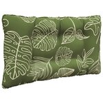 vidaXL Coussin de canapé d'extérieur 2 Pièces Modèle feuille Polyester