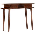 Vidaxl table console 110 x 35 x 76 cm bois d'acacia massif