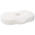 vidaXL Coussin pour le cou Blanc 53 x 35 x 11 cm Polyester