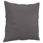 vidaXL Ensemble de canapés 2 Pièces avec coussins gris similicuir