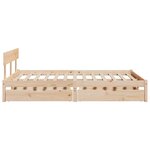 vidaXL Cadre de lit sans matelas 140x190 cm bois de pin massif