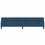 vidaXL Lit à ressorts avec matelas Bleu 90 x 190 cm tissu