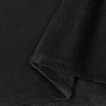 vidaXL Jeté Noir 150 x 200 cm Toison